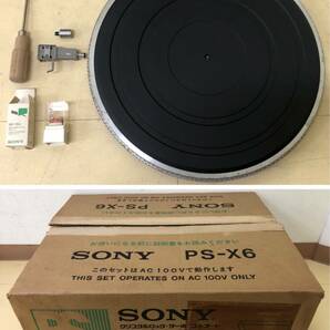 LA015443(051)-326/OY3000【名古屋】SONY ソニー STEREO TURNTABLE SYSTEM PS-X6 ターンテーブルの画像9