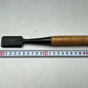 鑿 ノミ 大工道具 清久 箱鑿 希少 未使用保管品 彫刻鑿 手打桂 27mm のみ の画像7