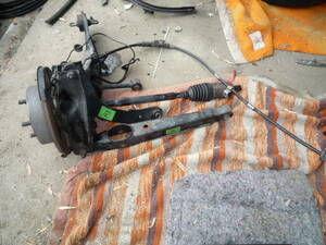 (pa Trio to) left rear Knuckle part (MK74) drive shaft & arm etc. attaching 