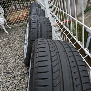 ② アウディ TT 純正 8.5J+50 PCD112-5穴 57φ コンチネンタル 245/45R17 タイヤ・ホイール １本価格 ４本セット48,000円の画像6