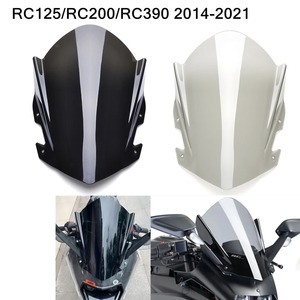 フロントガラス ウインドブレーカー デフレクター シールド KTM RC125 RC200 RC390 2014-2021 プラスチック