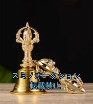 金剛鈴五鈷杵 金剛杵仏教ベル 鈴 ハンドベル 仏教 仏具密教法具・寺院仏具仏教 仏具 法事 仏具・寺院仏具 仏教 風水 道教 楽器 瞑想 治癒_画像1