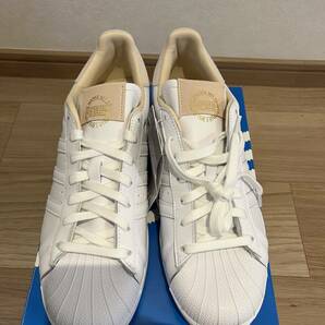 新品未使用 adidas アディダス スーパースター [SUPERSTAR] クリスタルホワイト EF2102 US10.5(28.5cm)の画像2