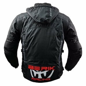 サンプル品 BERIK ベリック ナイロンジャケット 3330 BLACK/RED 52 XLサイズ 秋冬 バイクウェア 【バイク用品】の画像3