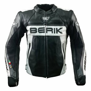 レザージャケット BERIK ベリック 牛革 BLACK 52 サイズ XL相当 サンプル 希少 在庫残り僅かの画像1