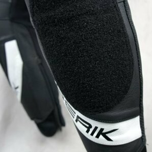 BERIK ベリック ライディング レザーパンツ 2312263 BK/WH 50サイズ バイクウェア ツーリング ジムカーナ 峠 数量限定の画像10