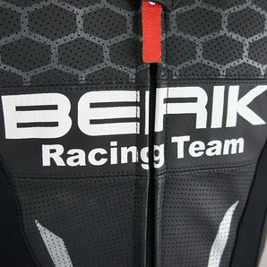 MFJ公認モデル 新規格対応 BERIK ベリック ハイグレード レーシングスーツ 329 BLACK 52サイズ XL相当 展示品 美品の画像7