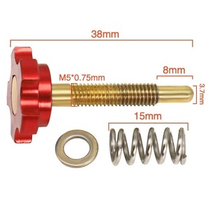 赤 PWK キャブレター アイドルスクリュー PWK21 PWK24 PWK28 PWK30 PWK32 PWK34 ケイヒン KDX220 セロー225 モンキー FTR NSRの画像2