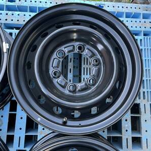 中古 15x6J PCD 139.7 6H ハイエース 純正 スチールホイール 4本 セットの画像3