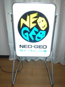 NEOGEO 看板　大型看板　ネオジオ neo geo 高さ90㎝　店頭 昭和レトロ 当時物 レア 行燈 非売品 ※復刻版ではありません