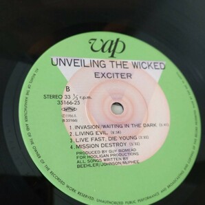 [LP] エキサイター / アンヴェイリング・ザ・ウィックド / EXCITER / UNVEILING THE WICKED / 35166-25 / 1986年 / 帯の画像5