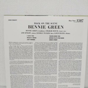 【白ラベル非売品LPレコード】白プロモ / Bennie Green / Back on the Scene / DY-5708-2（Not For Sale）/ Blue Note 1587の画像5