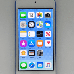【新品バッテリー交換済み】 Apple iPod touch 第6世代 32GB ブルー 中古品 【完動品 1円スタート】の画像1