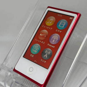 【新品バッテリー交換済み nanoシリーズ最終モデル】 Apple iPod nano 第7世代 16GB (PRODUCT) RED レッド 【生産終了品 1円スタート】の画像1