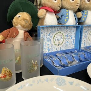 ピーターラビット PETER RABBIT ぬいぐるみ 食器 カトラリー グラス バッグ 他 まとめ 大皿 プレート 盛皿 パスタ皿 保存容器 K-0405-04の画像5