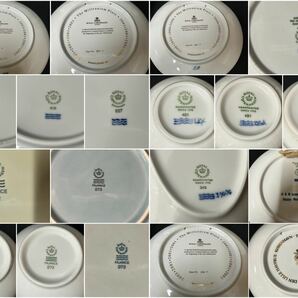 ロイヤルコペンハーゲン ROYAL COPENHAGEN 食器 イヤープレート サンタルチア FAJANCE 他 デンマーク カップ ソーサー 大皿 K-0419-07 の画像9