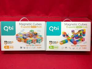 Qbi　Magnetic Cubes Explorer collection　preschool+KIDS PLUS　知育玩具 マグネット パズル　M-0422-3