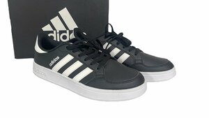 1円●新品同様 箱付き●アディダス adidas●ブレイクネット BREAKNET M FX8708●27㎝ ローカットスニーカー 箱付 黒白 トリプルライン