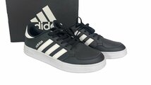 1円●新品同様 箱付き●アディダス adidas●ブレイクネット BREAKNET M FX8708●27㎝ ローカットスニーカー 箱付 黒白 トリプルライン_画像1