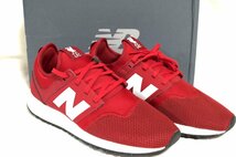 1円●未使用箱付き●newbalance×リバプールFC ニューバランス●MRL24700 レースアップスニーカー●ダークレッド×ホワイト 白赤 US9 27cm_画像2