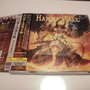 HAMMERFALL / Dominion スウェーデン産正統派ヘヴィメタル、美旋律メロパワ、通算１１作目、帯付国内盤！の画像1