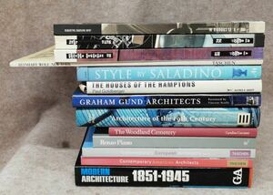 建築 作品集 写真集 英語版 13冊 まとめ MODERN ARCHITECTURE　Renzo Piano　The Woodland Cemetery 他 33-34