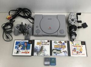 ◎プレステ　PlayStation　SCPH-9000　つりコン　爆釣日本列島・シーバスフィッシング　人生ゲームⅡ　ルパン三世カリオストロの城　33-93