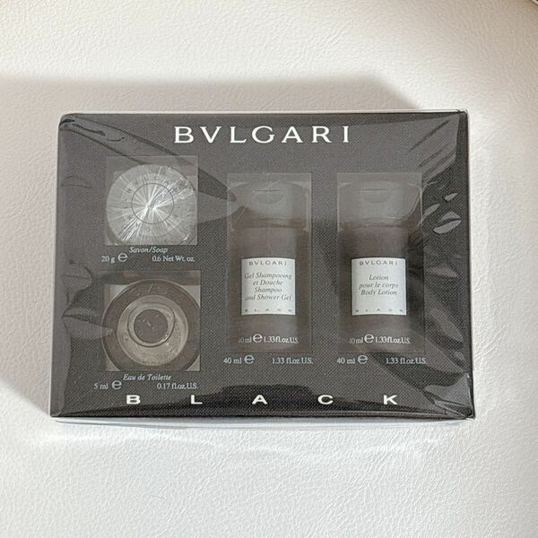 【新品未使用】BVLGARI ブルガリ　BLACK ブラック トラベルセット ミニチュアセット