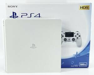 【 FW：11.02 】1円スタート 中古ゲーム機 Playstation4 500GB CUH-2100AB02 グレイシャー・ホワイト プレステ PS4 プレイステーション