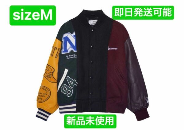 Supreme x MM6 Maison Margiela Split Varsity Jacket "Multicolor"