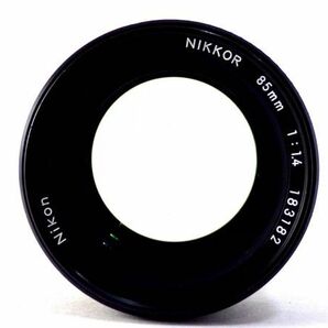 送料無料! Nikon Ai-s NIKKOR 85mm f1.4 MF Lens 完動 美品 人気 ニコン 望遠 単焦点 大口径 レンズ カメラ Camera AIS 一眼レフ Portlaitの画像5