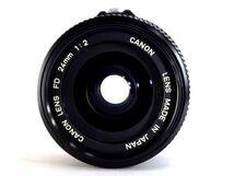 送料無料!! Canon New FD 24mm f2 MF Lens レア 美品 動作OK キャノン 広角 単焦点 レンズ カメラ マニュアル 一眼レフ Camera Wide Angle_画像7
