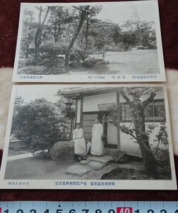 Art hand Auction rarebookkyoto h209 戦前朝鮮 東莱温泉場風景絵葉書 二枚 1920年 柴田写真館 大阪今宮 写真が歴史である, 絵画, 日本画, 花鳥, 鳥獣