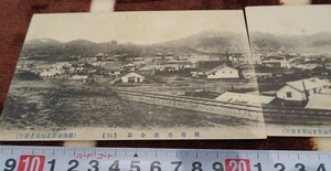Art hand Auction rarebookkyoto h304 Pre-war Korea Panoramic view of Ranam city Three picture postcards 1909 Ranan picture postcard fellow Photographs are history, painting, Japanese painting, flowers and birds, birds and beasts