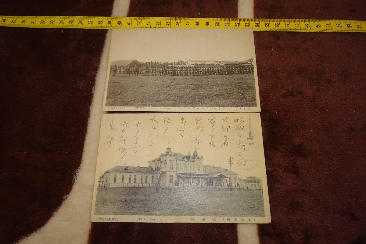 rarebookkyoto I207 戦前李朝朝鮮 大邱田村賣品部製版･閲兵式 絵葉書 2枚 1915年 写真が歴史である, 絵画, 日本画, 花鳥, 鳥獣