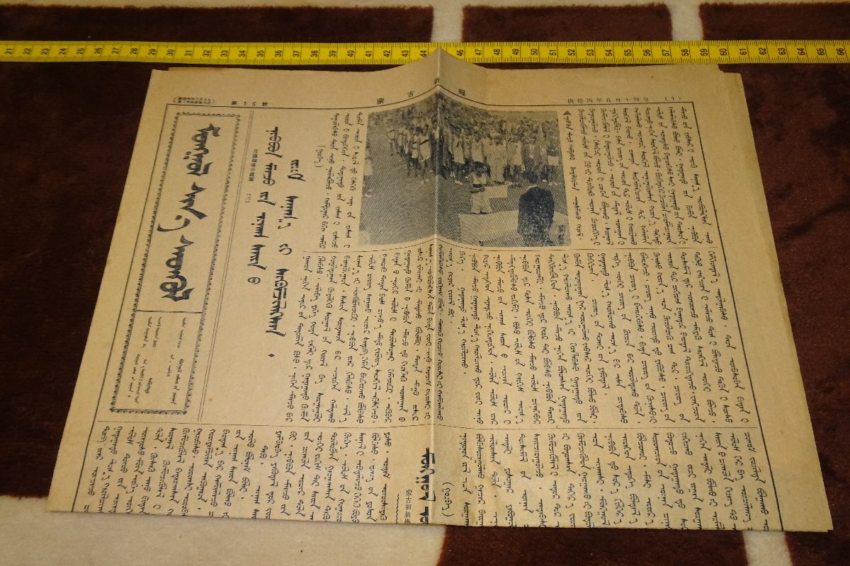 稀有书京都 I321 战前中国蒙古新报 16 号报纸/日中友好的真相 1938 照片是历史, 绘画, 日本画, 花鸟, 飞禽走兽