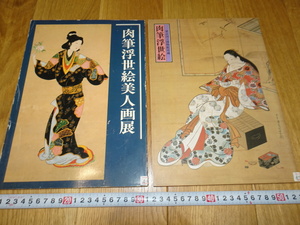 Art hand Auction rarebookkyoto J69 美術資料 肉筆浮世絵展示会 カタログ 二冊セット 1993年 東京国立博物館 官窯 掛け軸 墨蹟 中華民族 宋, 絵画, 日本画, 山水, 風月