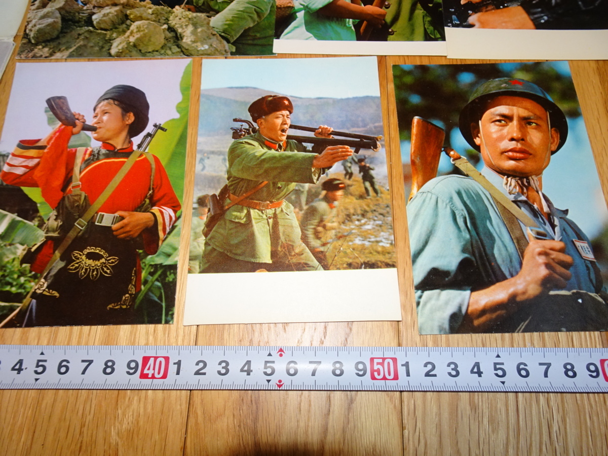 rarebookkyoto H310 新中国 明信片 解放軍 撮影作品選 一 8枚セット 1978 年 上海人美 毛主席, 絵画, 日本画, 花鳥, 鳥獣