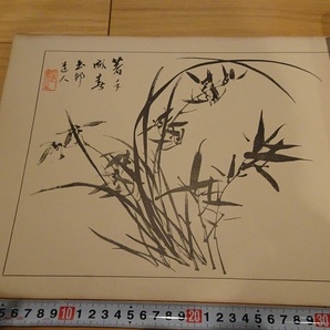 rarebookkyoto L1000 乾巻 蘭之部 柚木方啓・玉邨・蘭竹画冊 玉島 無聲會発行 1934年 書画 美術 行書の画像5