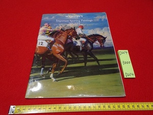 rarebookkyoto D214 Sotheby’ｓ　Important Sporting Paintings NEWYORK 1987