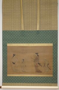 Art hand Auction rarebookkyoto YU-228 作者不詳･元禄 風俗美人画･絹本設色 1700年頃作 京都古物, 絵画, 日本画, 人物, 菩薩