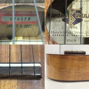 KAMAKA カマカ ウクレレ Handcrafted Since 1916 HANOLULU HAWAI USA ukulele ハードケース付き 現状品 AD033120の画像6