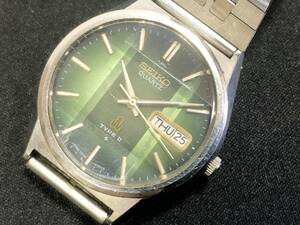 SEIKO セイコー TYPEⅡ タイプツー 7546-8350 クォーツ デイデイト カットガラス メンズ 腕時計 動作未確認 現状品 AD092000