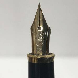 PILOT パイロット CUSTOM カスタム ペン先 14K 585 刻印有 黒 ブラック 万年筆 筆記用具 文房具 現状品 AD127000の画像2