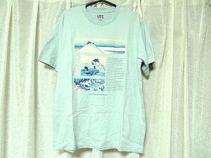 中古 ユニクロ 葛飾北斎 Tシャツ Lサイズ