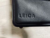 LEICA ライカ レザー カメラ バッグ ブラック 黒 収納 ショルダー 刻印 Leitz 赤 ロゴ 革_画像4