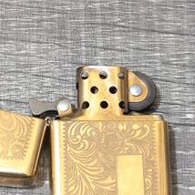 【ジッポ】 Zippo ベネチアン柄 2個セット 両面加工 スリムタイプ スタンダート 1994 2003年製 MADE IN USA ヴィンテージ レア 希少 レトロ_画像8