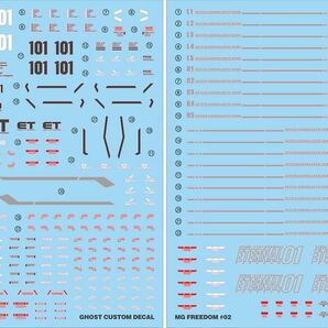 MG 1/100 フリーダムガンダムVer.2.0用水転写式デカール 並行輸入品の画像2