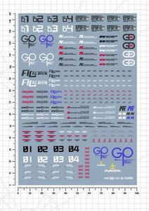 MG 1/100 ガンダム試作3号機　GP03S用水転写式デカール　並行輸入品