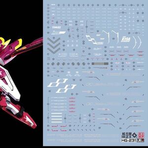 HG 1/144インフィニットジャスティス　ガンダム 用蛍光水転写式デカール　並行輸入品　HGCE